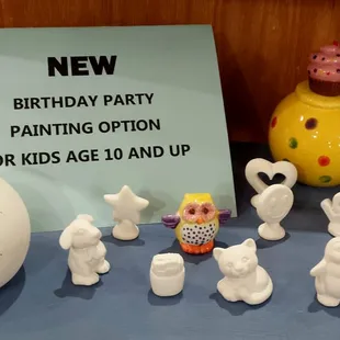 Birthday parties are great at Ceramic Cafe