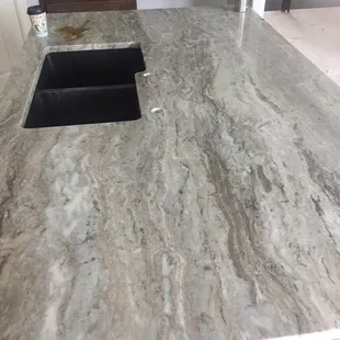 Granite while finishing construction