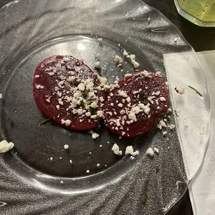 They didn't have beets in stock, but gave me their remaining 2 for free! So cute.