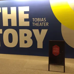 Follow the green lines on the floor to get to the Toby!