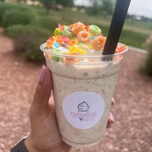 Cereal infused ice cream