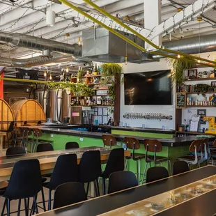 Cerebral Brewing's Congress Park taproom offers a vibrant, cozy space perfect for enjoying craft beer and great company!