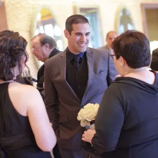 Anthony and Melissa mingling with our guests at the reception.