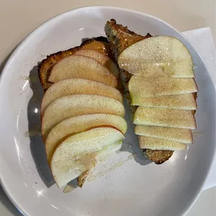 Peanut Butter Apple Toast