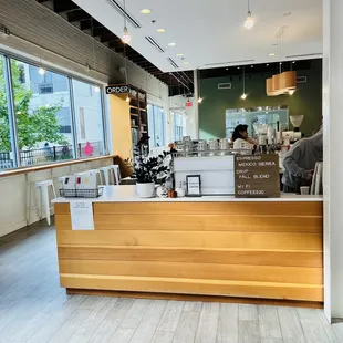 a view of the coffee bar