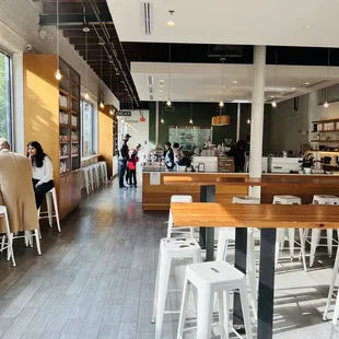 the dining area