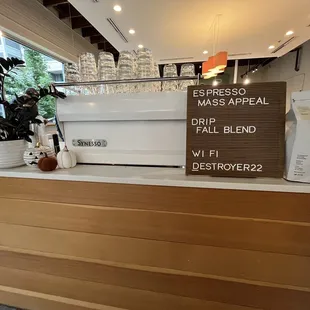 the menu