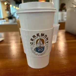 a cup of coffee
