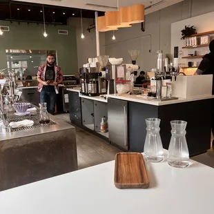 Great work coffee place . Loved pour over coffee with espresso brownies from bakery girl