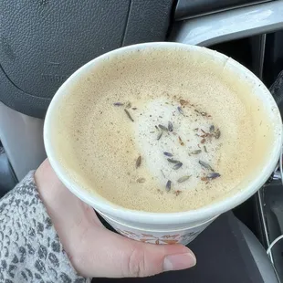 Lavender latte
