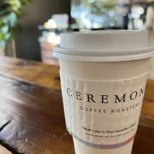 a cup of coffee