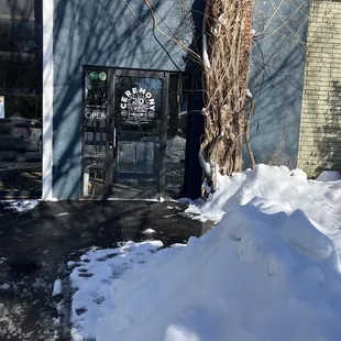 outside
