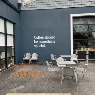 Outside patio
