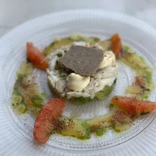 Dungeness Crab and Avocado Omelette Brunch