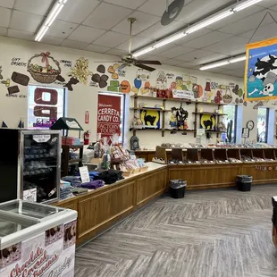 the inside of a store