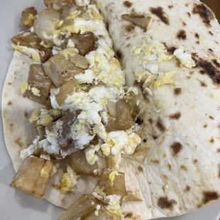 Potato and Egg Taco