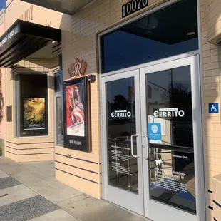 Entrance, one of two.