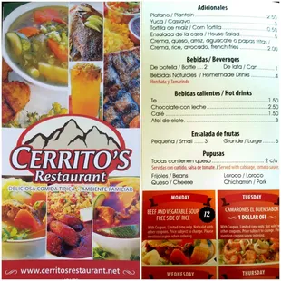 Menu &amp; Prices