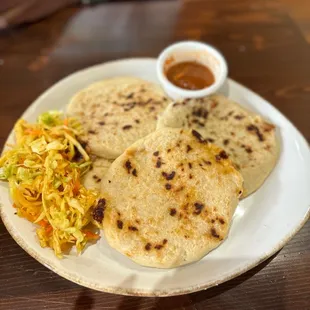 a plate of food on a table