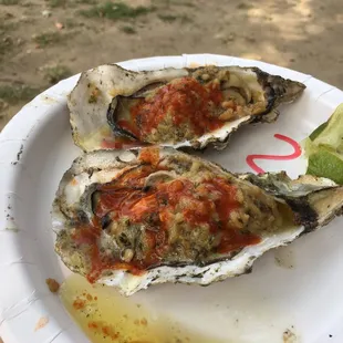 BBQ Oysters from Xochimilco ~ $2 each