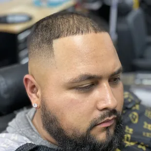 Mid skin fade