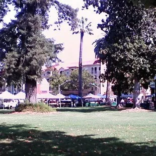 outside