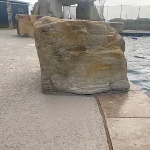 Look at the gaps of the grout