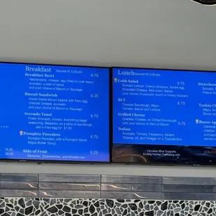 Food menu