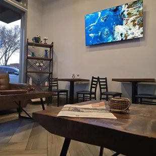 Seating area near the entrance