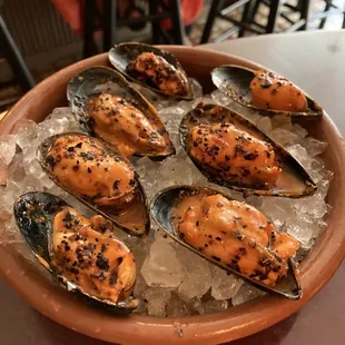 Mussels escabeche