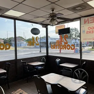 View of street from sitting area.