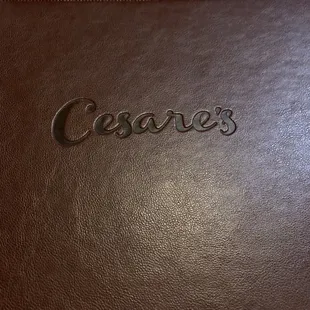 Menu. Great for special night out on vacation !