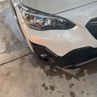 a closeup of the grille of a car