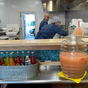 Strawberry/Mint agua fresca, so refreshing and not overly sweet