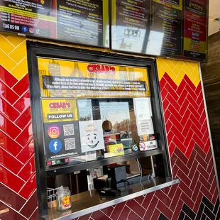 Front window - orders orders