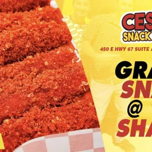 grab a snack at the snack