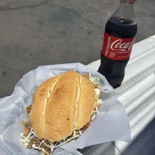 Very good torta! I think it was half barbacoa and half carnitas