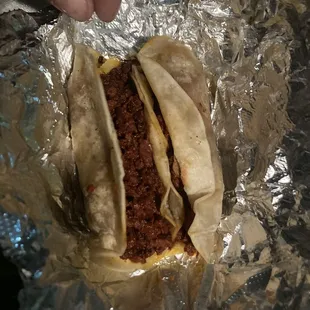 Tacos are not missing meat