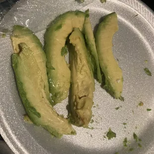Avocado slices para mi por favor