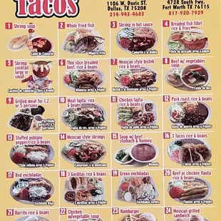 New menu (front side)
