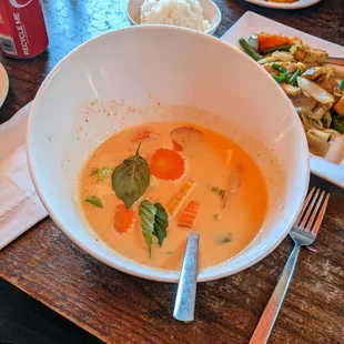 Panang curry with tofu