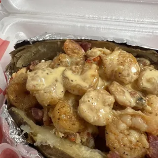 Seafood Stuffed Potato