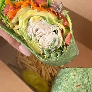 Wild turkey wrap with extra turkey