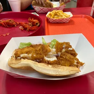 Shrimp po boy
