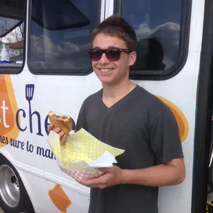 Picture with THE NEW ONE in front of the truck. DELICIOUS!