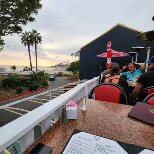 The view is good, food is not