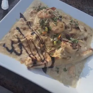 Seafood Crepes