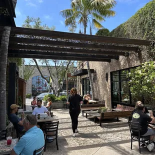 Outside seating only.