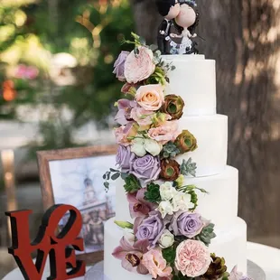 a wedding cake