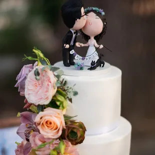 a wedding cake
